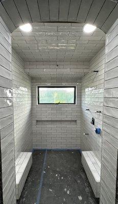 general remodeling including this beautiful Shower, steam sauna,