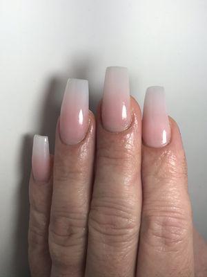 Acrylic ombré nails