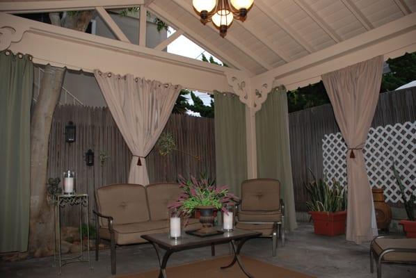 Garden patio for relaxation and Spa Parties