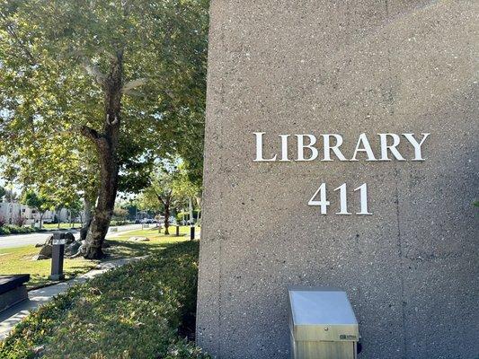 Library address is "information" -- easy to remember!