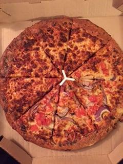 Ordered this pizza, it came burned, called them and asked them to send another one and the second one was even more burned!