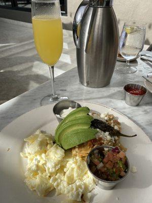 Mimosa and Chilaquiles