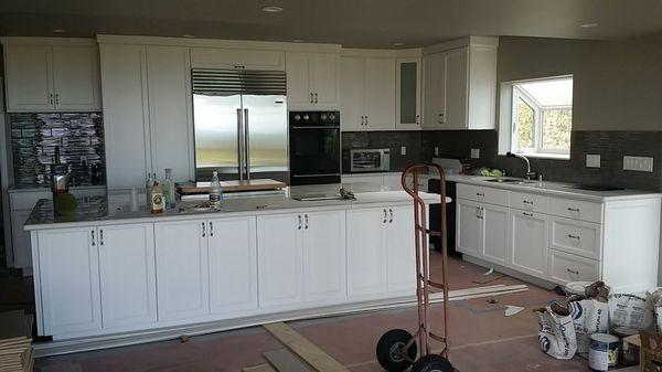 Kitchen remodel with custom cabinets