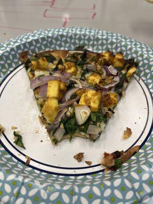 Palak Paneer Personal pizza