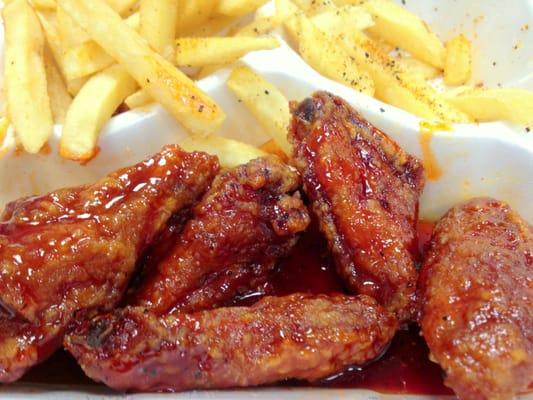 Buffalo Wings and French Fries