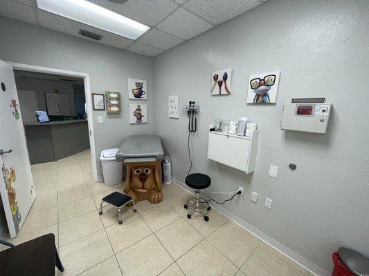 Pediatric exam room.