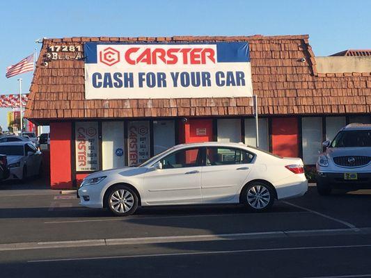 CARSTER: we will pay top dollar for your car.