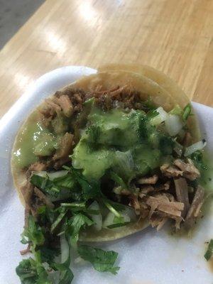 Last carnitas taco:(