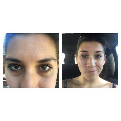 The transformation! So happy! Thank you for such a wonderful eyebrow experience!