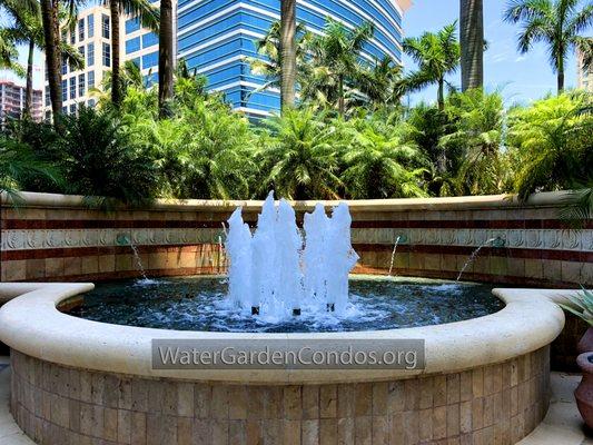 The WaterGarden Condo fountain