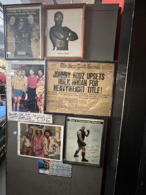 Some of Johnny Rodz's memorabilia