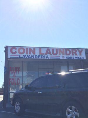 Front Of Laundromat.