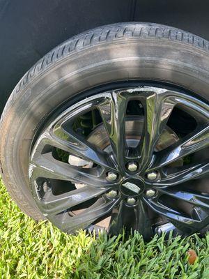 Rim damaged by FAFO towing, an Agero contracted company.