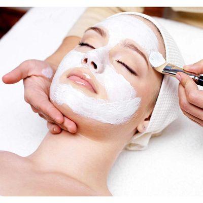 Facial with natural skin care