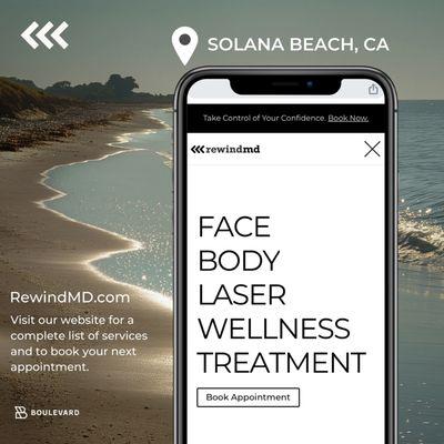 Visit RewindMD in Solana Beach and book your appointment online today!