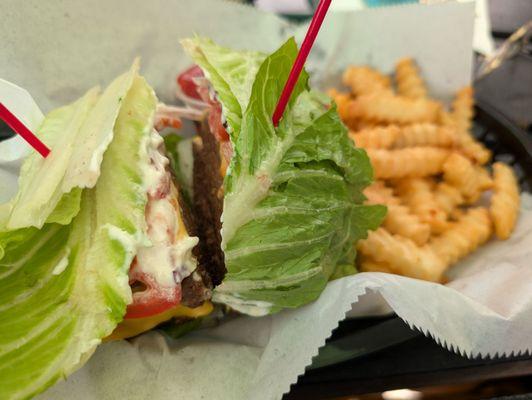 Bunless Burger & Fries