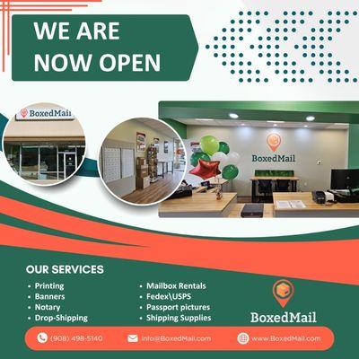 WE ARE NOW OPEN!