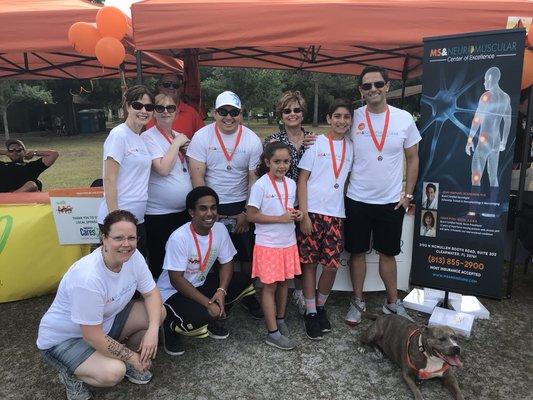 The team at the MS walk 2018.