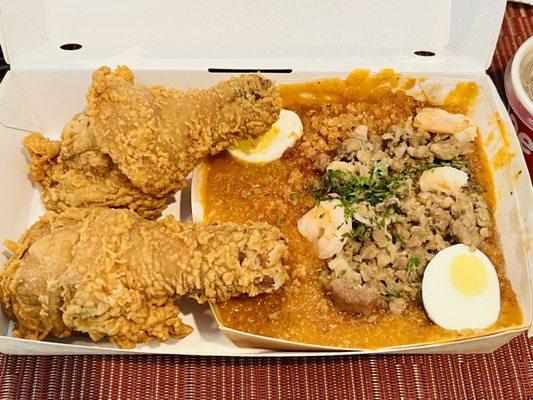 2-pc Chickenjoy with Palabok Fiesta