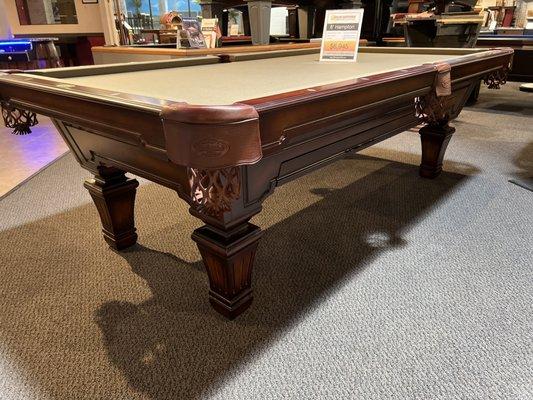 Olhausen 8' Hampton Pool Table Solid Tulip Wood Heritage Mahogany Finish #SanDiegoPoolTables