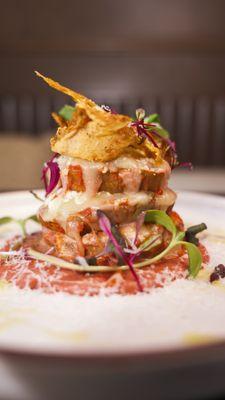 Eggplant Parmigiana appetizer