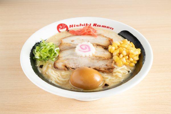 Nishiki Ramen is a classic tonkotsu (pork broth) ramen