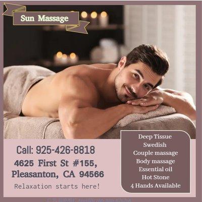 The full body massage targets all the major areas of the body that are most subject to strain and discomfort including the ne...