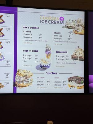 Menu and prices (as of 2/5/24)