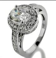 Pretty CZ estate-style ring