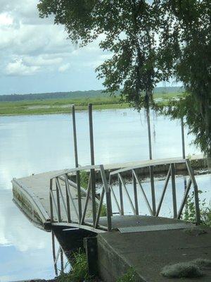 They have a nice dock for tying up your boat or for fishing from the dock.