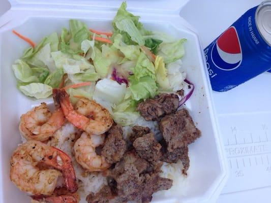 Steak and shrimp combo