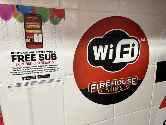 Free Subs & WiFi!