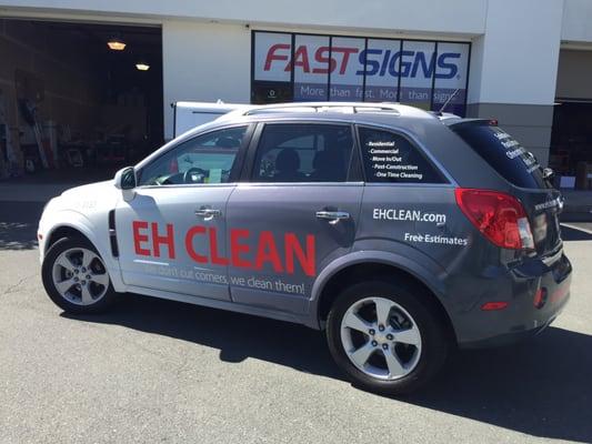 2014 Chevy Captiva wrapped with a custom wrap from Fast Signs.