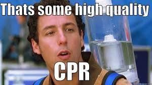 Your doing a good job!!!!!! High quality CPR is important.