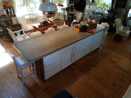 Paul did a great job on our custom cupboards and mounting the concrete countertop.