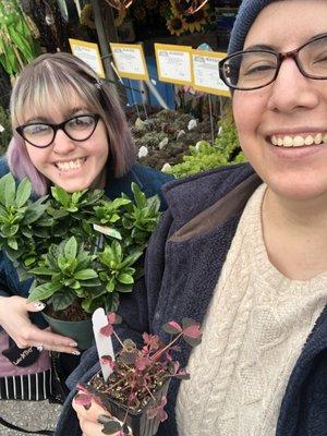 Danni & I picked out some healthy & affordable plants!!