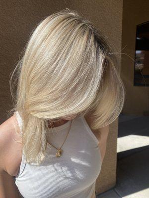 Blonde highlights by Blaze