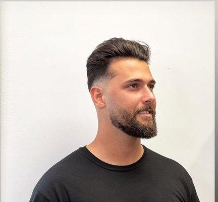 Low skin fade haircut