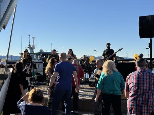 Electric X Band playing at Rock The Dock