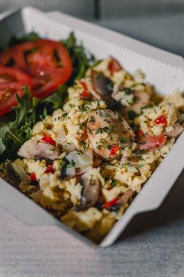 FARMERS OMELETTE WITH SALAD