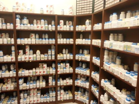 Extensive herbal pharmacy