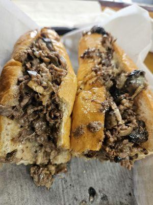 Mushroom cheesesteak