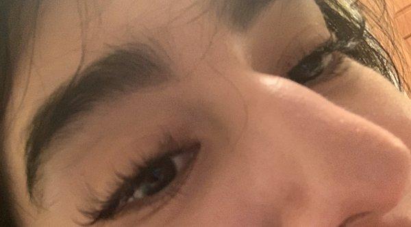 My first fill. Plump up the volume. Love my lashes.. Done by Leah (unsure on spelling of her name)