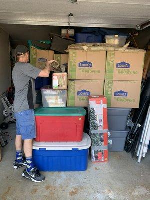 Safely and Securely loading a garage