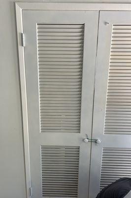 Old Louver Doors "Before" (Room A)