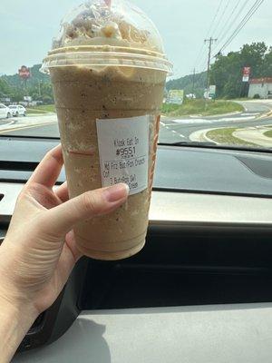 Butter Pecan Crunch Frozen Coffee