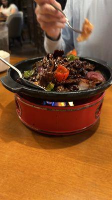 Hot Plate Mongolian Beef