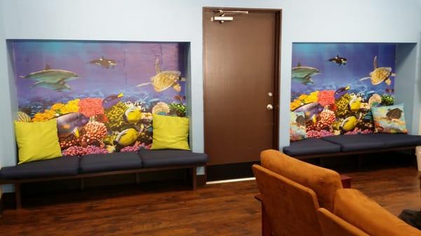 Our kid-friendly waiting room