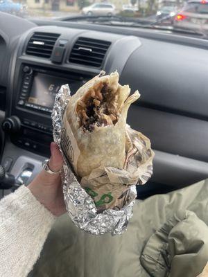 chicken mexican burrito