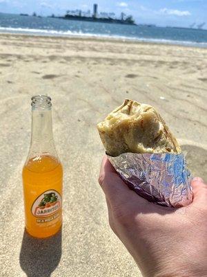 Combination burrito with carne asada! So good!